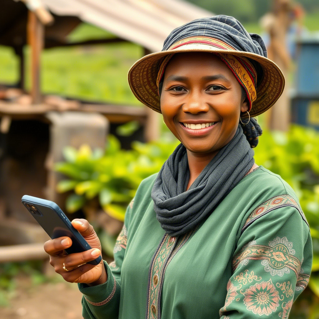 African farm worker